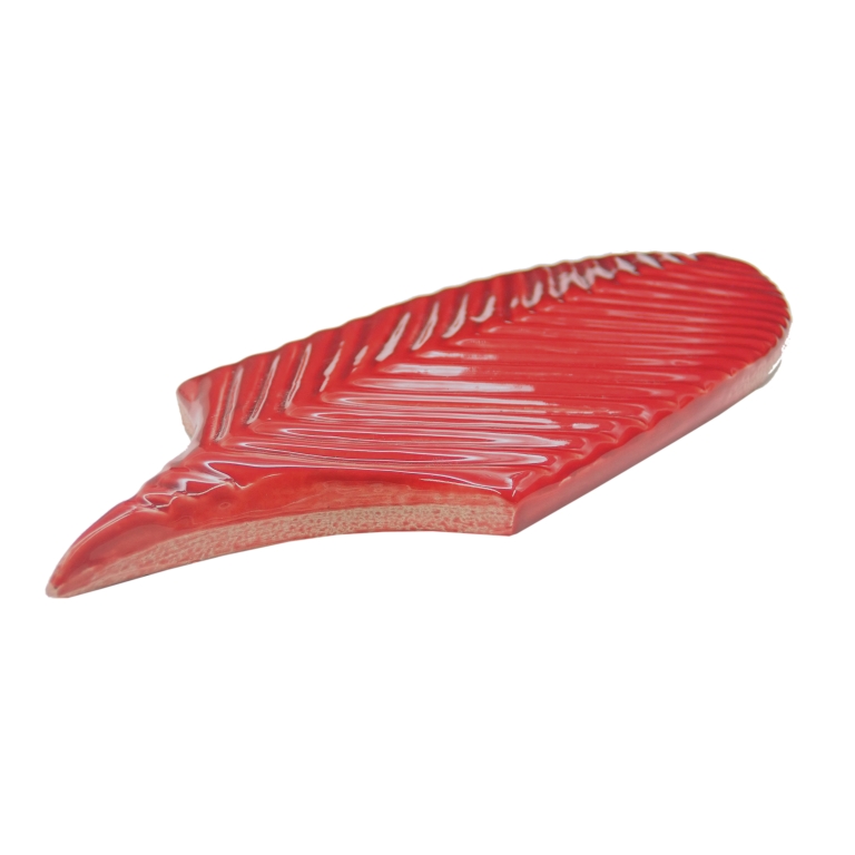 PLURIFY - 3X8 FEATHER, RED, GLOSSY